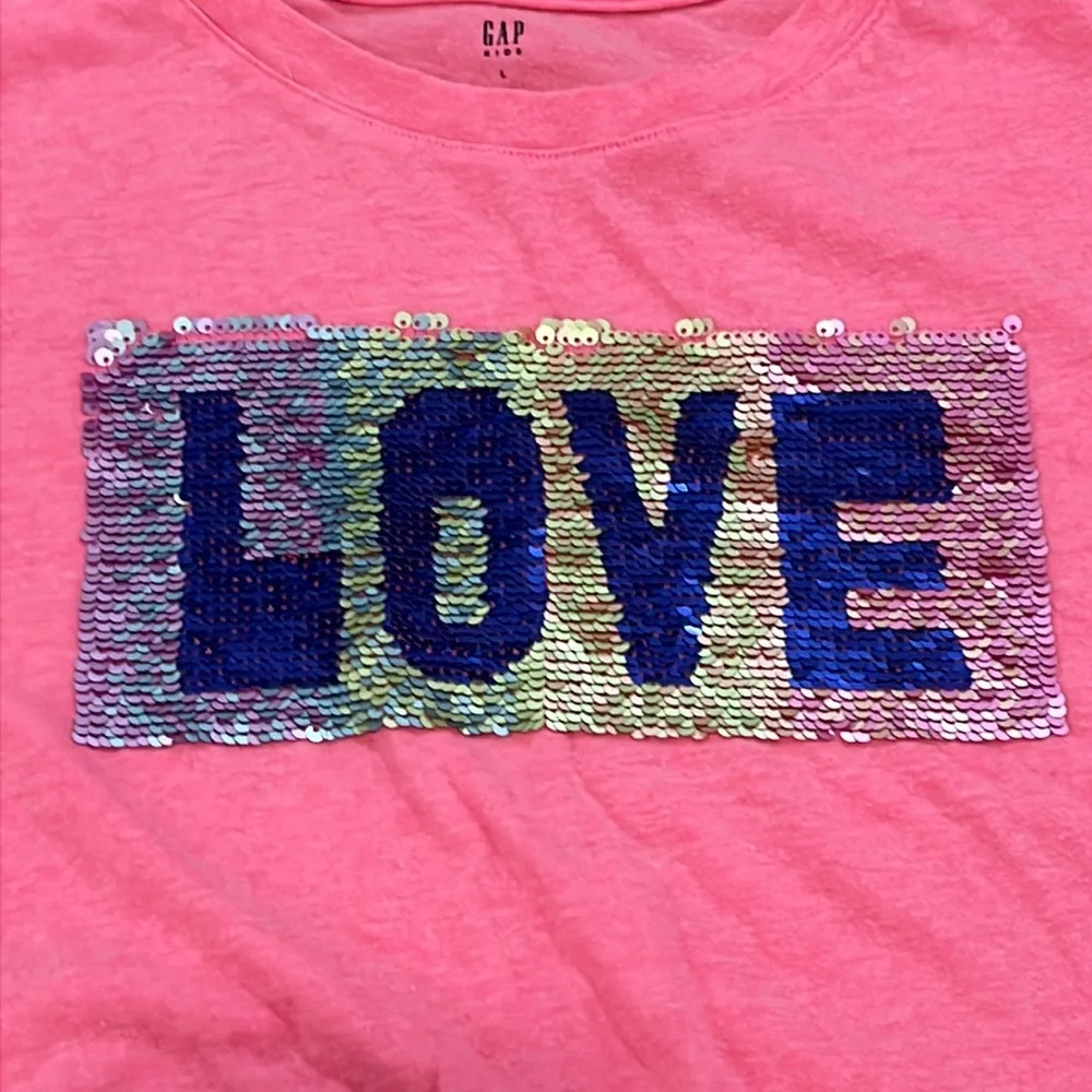 Lot of 3 Gap Kids Magic Changing Sequins Tee Shirts